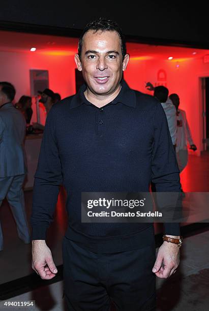 Art collector Eugenio Lopez Alonso attends Brian Atwood's Celebration of PUMPED hosted by Melissa McCarthy and Eric Buterbaugh on October 23, 2015 in...