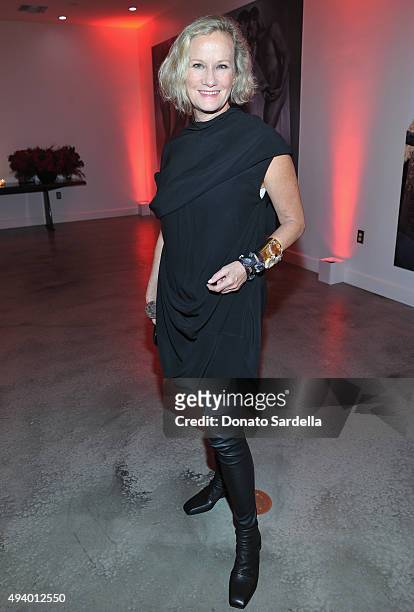 Anne Crawford attends Brian Atwood's Celebration of PUMPED hosted by Melissa McCarthy and Eric Buterbaugh on October 23, 2015 in Los Angeles,...