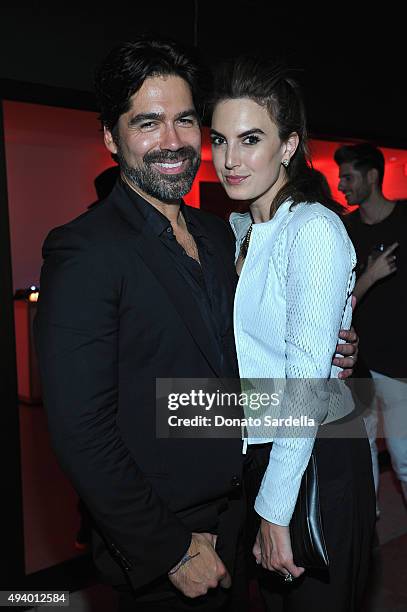 Designer Brian Atwood and Elizabeth Chambers attend Brian Atwood's Celebration of PUMPED hosted by Melissa McCarthy and Eric Buterbaugh on October...