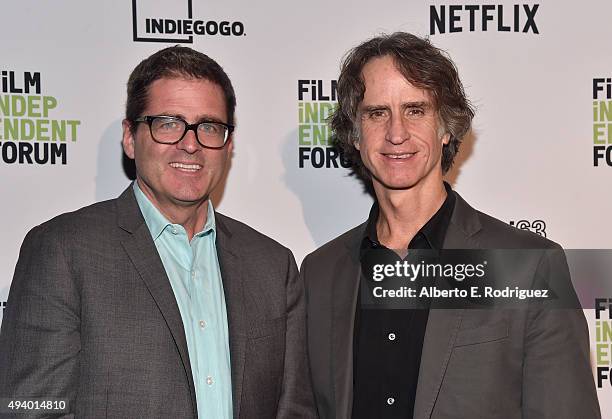 Film Independent President Josh Welsh and director Jay Roach attend the 11th Annual Film Independent Forum Opening Night screening of "Trumbo" at DGA...