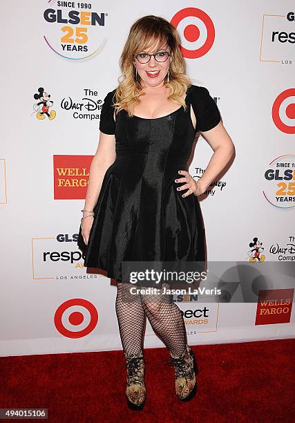 Actress Kirsten Vangsness attends the 2015 GLSEN Respect Awards at the Beverly Wilshire Four Seasons Hotel on October 23, 2015 in Beverly Hills,...
