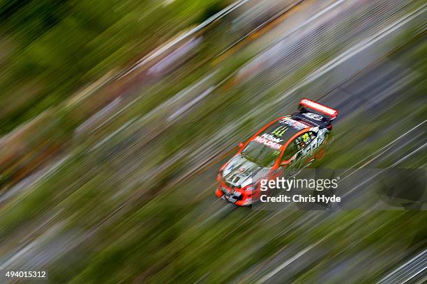 James Courtney drives the Holden Racing Team Holden VF Commodore during Race 26 at the Gold Coast 600, which is part of the V8 Supercars Championship...