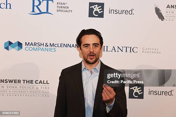 Jersey Boy star and actor Vincent Piazza. Answer The Call, a non-profit charity that benefits family members of first responders killed in the line...