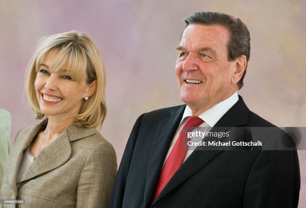 Birthday Reception For Former German Chancellor Gerhard Schroeder