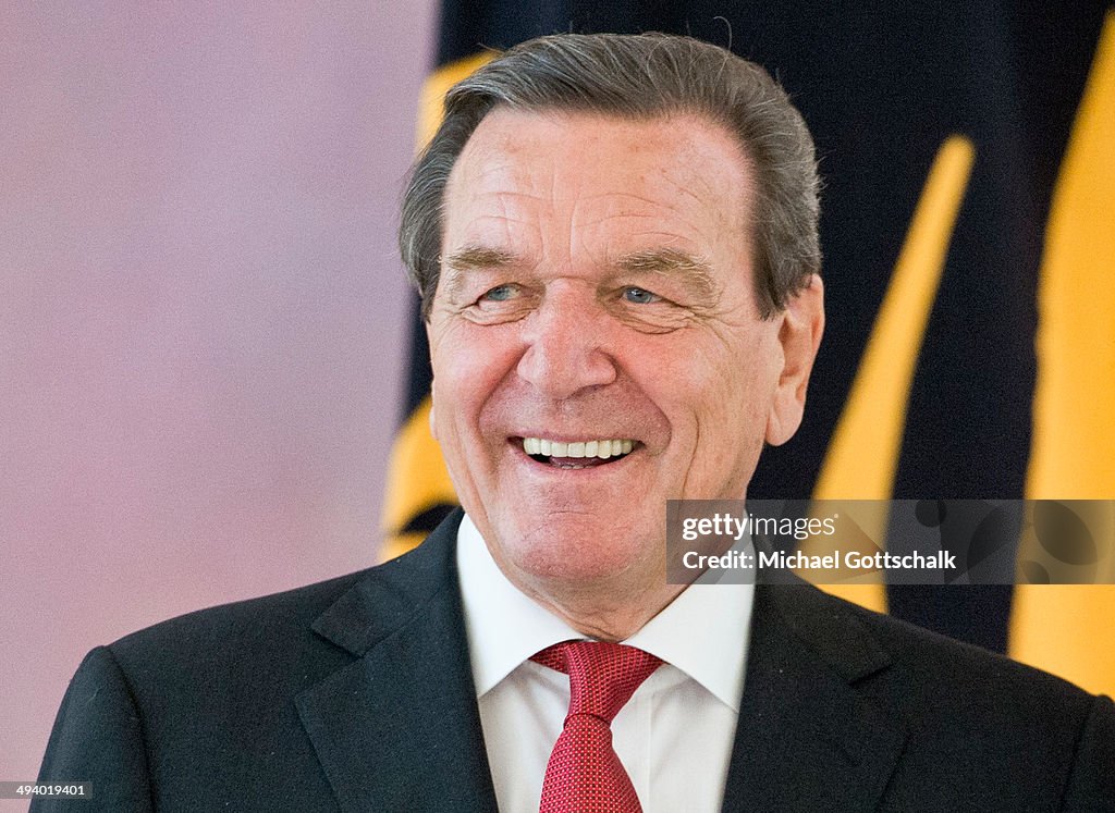 Birthday Reception For Former German Chancellor Gerhard Schroeder