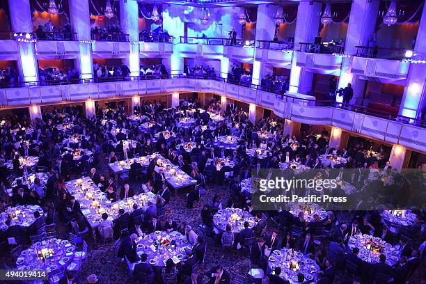Filled banquet hall at the Waldorf-Astoria. Answer The Call, a non-profit charity that benefits family members of first responders killed in the line...