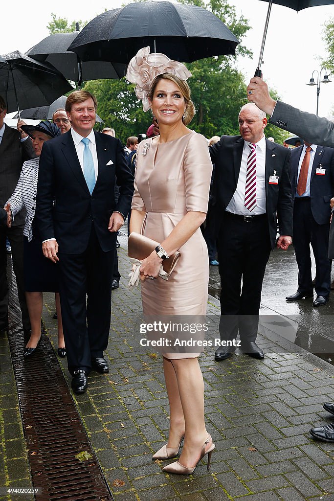 King Willem-Alexander And Queen Maxima Of The Netherlands Visit North Rhine-Westphalia