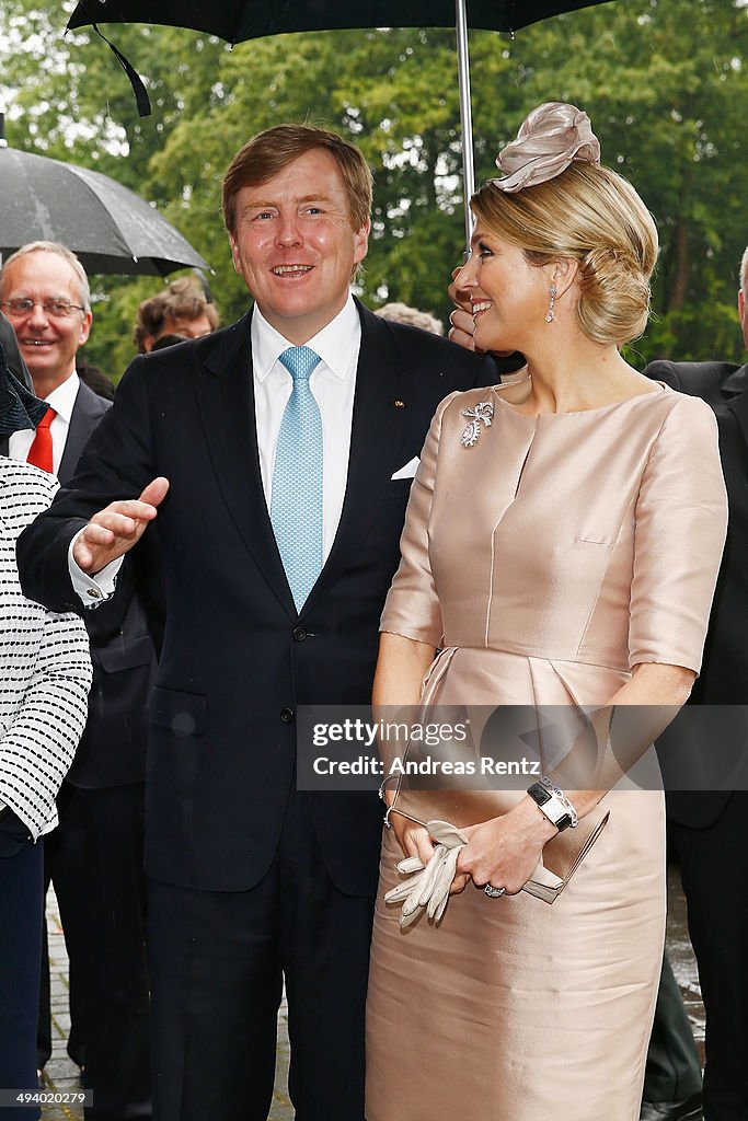 King Willem-Alexander And Queen Maxima Of The Netherlands Visit North Rhine-Westphalia