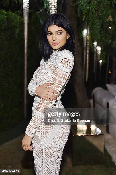 Kylie Jenner attends Olivier Rousteing & Beats Celebrate In Los Angeles at Private Residence on October 23, 2015 in Los Angeles, California.