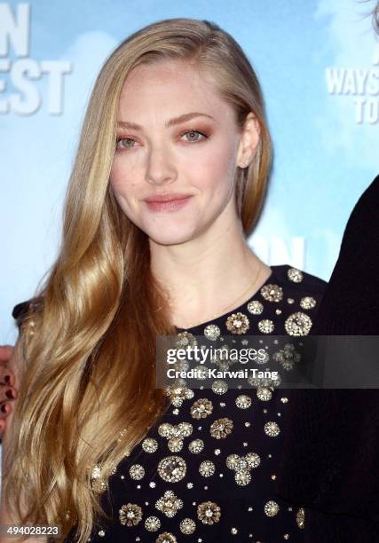 Amanda Seyfried attends a photocall to promote "A Million Ways To Die In The West" held at Claridges Hotel on May 27, 2014 in London, England.