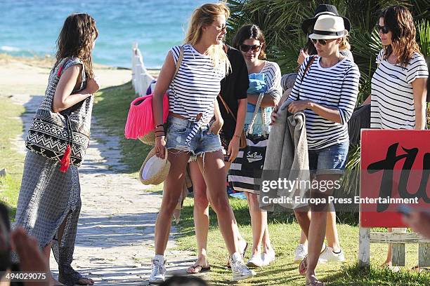 Elisabeth Reyes , Maria Jose Suarez , Raquel Rodriguez and Eva Gonzalez are seen celebrating Elisabeth Reyes's hen party on May 26, 2014 in Marbella,...