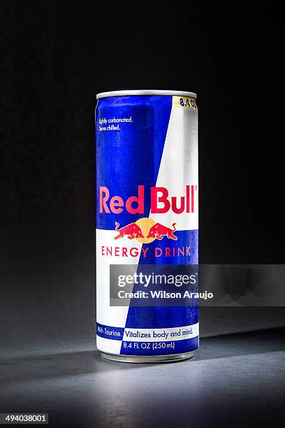 red bull 250ml - stock image - red bull drink stock pictures, royalty-free photos & images