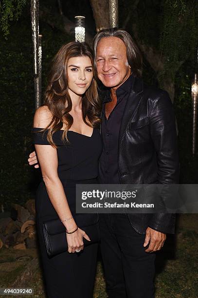 Shiva Safai and Mohamed Hadid attend Olivier Rousteing & Beats Celebrate In Los Angeles at Private Residence on October 23, 2015 in Los Angeles,...