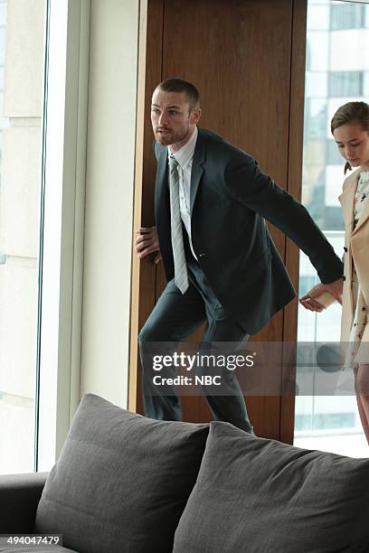 Revelation" Episode 112 -- Pictured: Jake McLaughlin as William Tate, Johnny Sequoyah as Bo Adams --