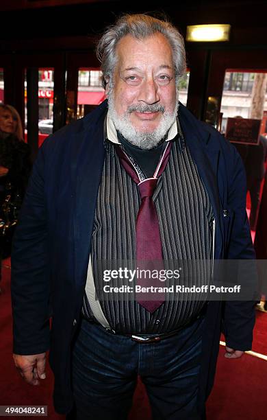 Actor Jean-Claude Dreyfus attends the 'Mugler Follies' 100th Edition at Le Comedia in Paris on May 26, 2014 in Paris, France.