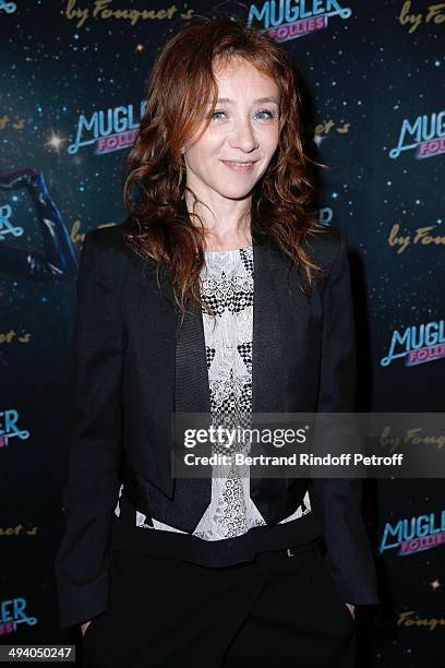 Actress Sylvie Testud attends the 'Mugler Follies' 100th Edition at Le Comedia in Paris on May 26, 2014 in Paris, France.