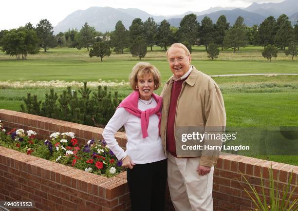 James Dobson and wife Shirley pose for a portrait in 2011 in Colorado Springs, Colorado.