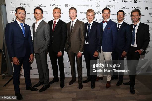 Jules Bianchi of France and Marussia, Esteban Gutierrez of Mexico and Sauber F1, Max Chilton of Great Britain and Marussia, Daniil Kvyat of Russia...