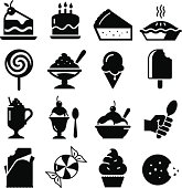 Dessert Icons - Black Series