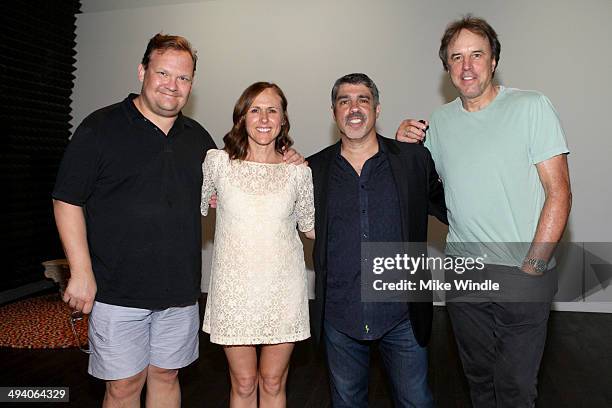 Actors Andy Richter, Molly Shannon, Executive Producer of The Howard Stern Show Gary Dell'Abate and actor Kevin Nealon attend Celebrity Superfan...