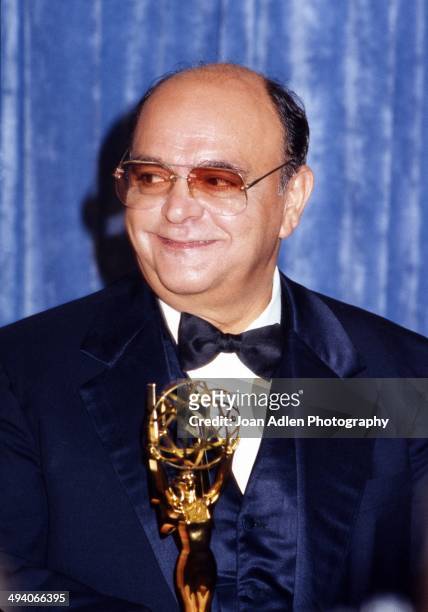 Actor James Coco wins award for Outstanding Supporting Actor in a Drama Series - St. Elswhere, at the 35th Annual Primetime Emmy Awards held at the...