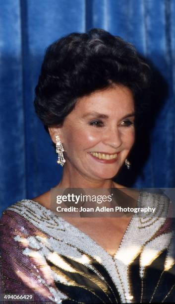 Actress Jean Simmons wins award for Outstanding Supporting Actress in a Limited Series or a Special - The Thorn Birds, at the 35th Annual Primetime...