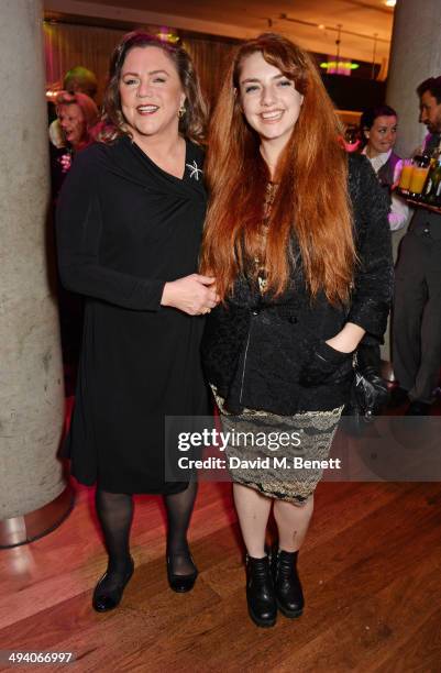 Cast member Kathleen Turner and daughter Rachel Ann Weiss attend an after party following the press night performance of "Bakersfield Mist" at the...