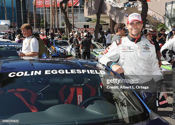 Actor Colin Egglesfield participates in the 37th Annual Toyota Pro/Celebrity Race - Day 1 held on the streets of Long Beach on April 11, 2014 in Long...