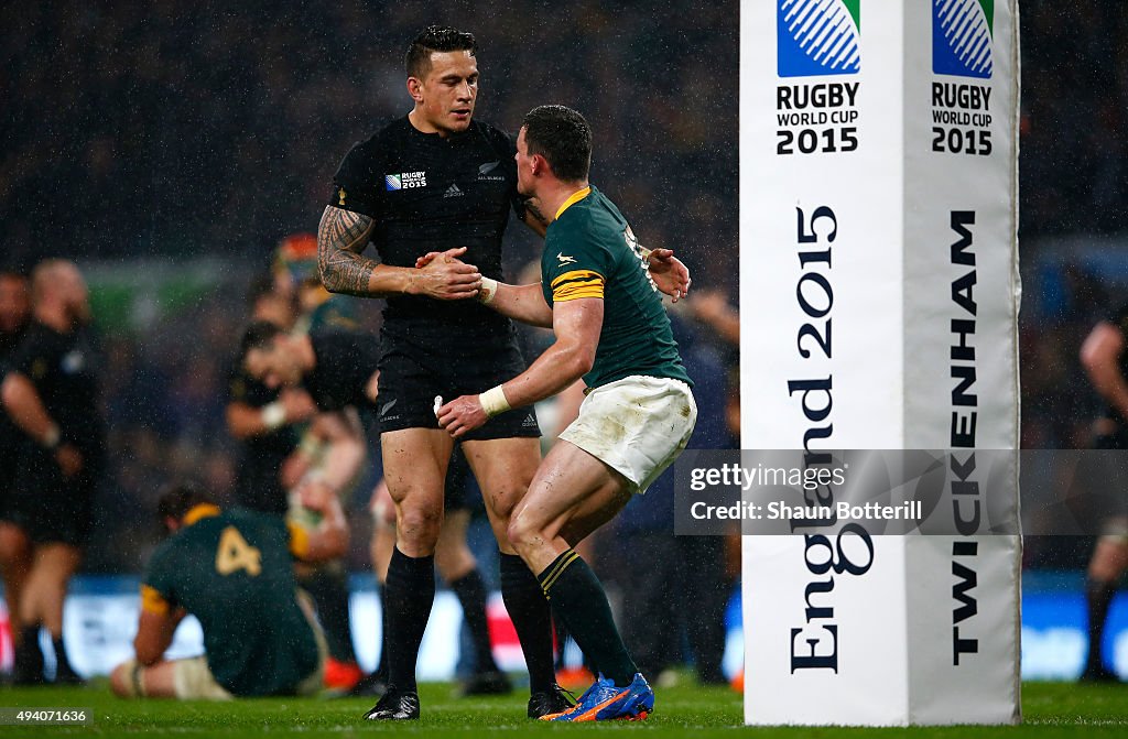 South Africa v New Zealand - Semi Final: Rugby World Cup 2015