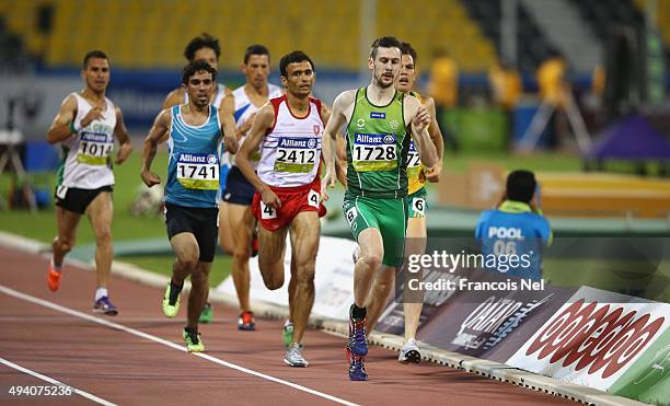 Michael McKillop of Ireland in action during the men's 800m T38 final during the Evening Session on Day Three of the IPC Athletics World...