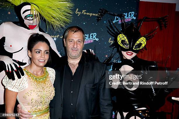 Michel Lumbroso and his wife Andrea attend the 'Mugler Follies' 100th Edition at Le Comedia in Paris on May 26, 2014 in Paris, France.