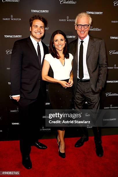 Henry Hall, Julia Louis-Dreyfus and Brad Hall attend the T&C Philanthropy Summit with screening of "Generosity Of Eye" at Lincoln Center with Town &...