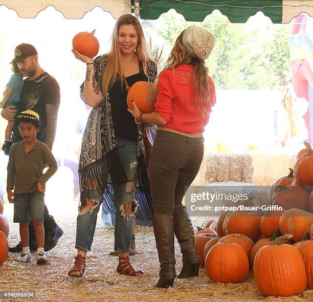 Kailyn Lowry is seen on October 24, 2015 in Los Angeles, California.