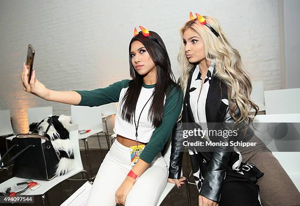 Julia Kelly and Carrington Durham attend Entertainment Weekly's first ever "EW Fest" presented by LG OLED TV on October 24, 2015 in New York City.