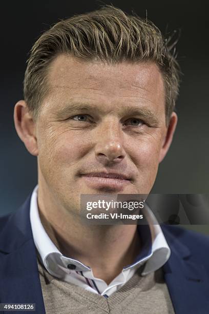 Coach John Stegeman of Heracles Almelo during the Dutch Eredivisie match between De Graafschap and Heracles Almelo at the Vijverberg on October 24,...