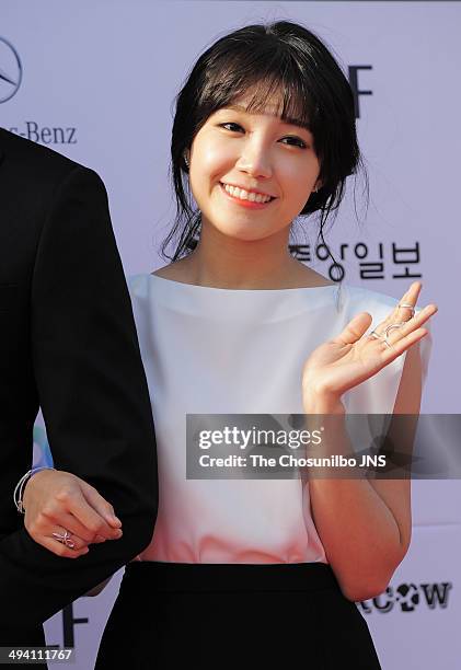 Jeong Eun-Jee of A pink attends the 50th Paeksang Arts Awards at Grand Peace Palace in Kyung Hee University on May 27, 2014 in Seoul, South Korea.