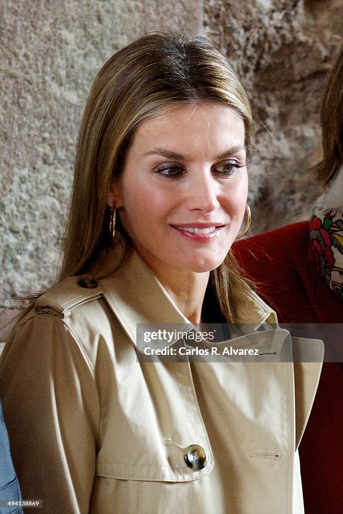 Princess Letizia of Spain Attends a Language Seminar in La Rioja