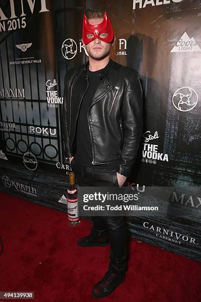 Guest attends the Maxim Halloween Party Presented By Karma International on October 24, 2015 in Los Angeles, California.