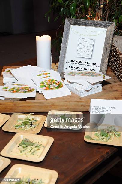 View of the food at the after party during the 25th annual EMA Awards presented by Toyota and Lexus and hosted by the Environmental Media Association...