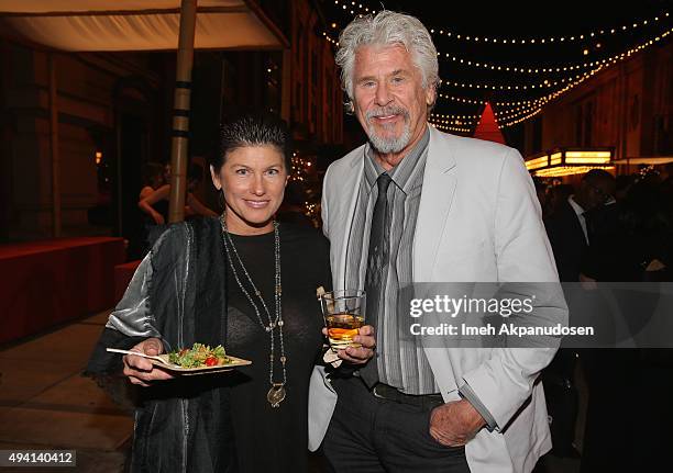 Actor Barry Bostwick and actress Sherii Jensen attend the after party during the 25th annual EMA Awards presented by Toyota and Lexus and hosted by...