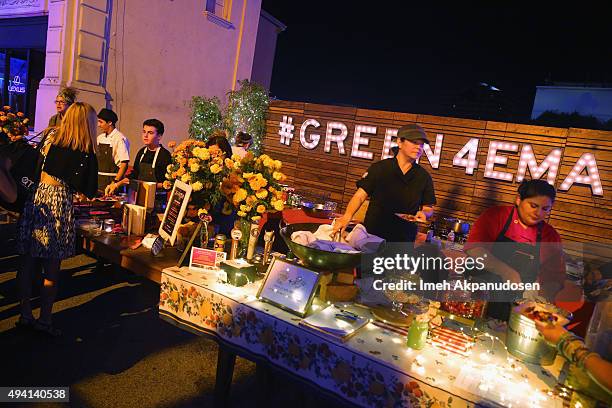 View of the refreshments at the after party during the 25th annual EMA Awards presented by Toyota and Lexus and hosted by the Environmental Media...