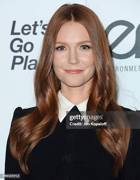 Actress Darby Stanchfield arrives at Environmental Media Association Hosts Its 25th Annual EMA Awards Presented By Toyota And Lexus at Warner Bros....