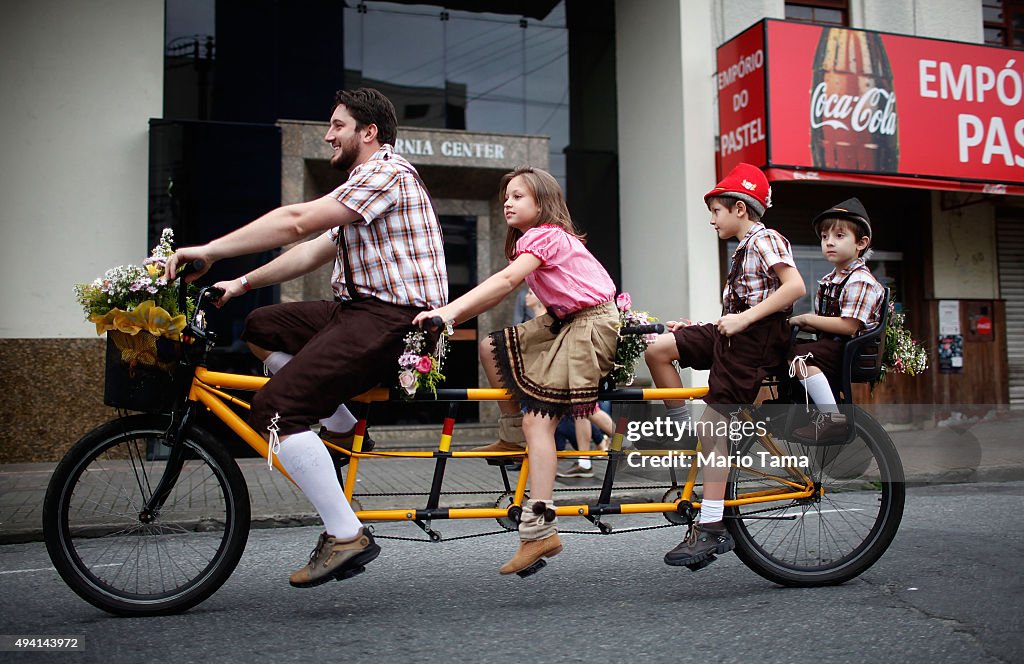 Brazilian City Of Blumenau Holds Its Annual Oktoberfest