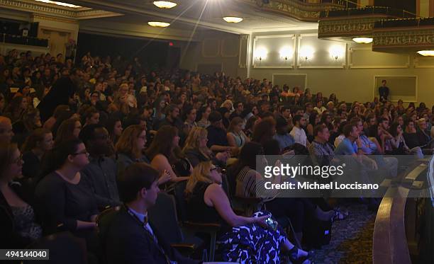 General view as director Reed Morano and honoree Olivia Wilde speak on stage during Q&A for "Meadowland" at Lucas Theatre during Day One of the 18th...
