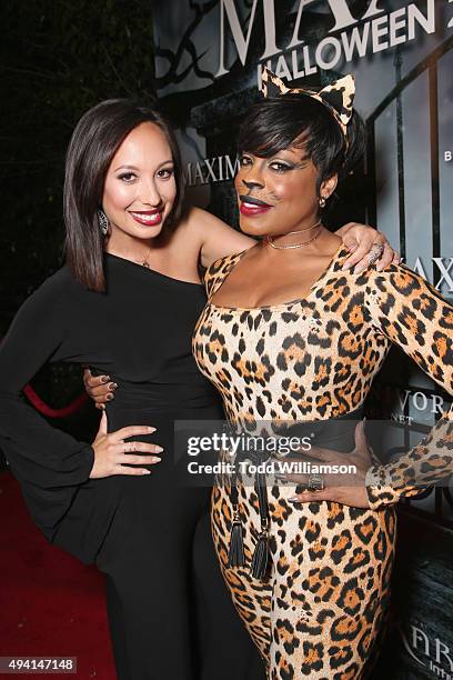 Dancer Cheryl Burke and actress Niecy Nash attend the Maxim Halloween Party Presented By Karma International on October 24, 2015 in Los Angeles,...