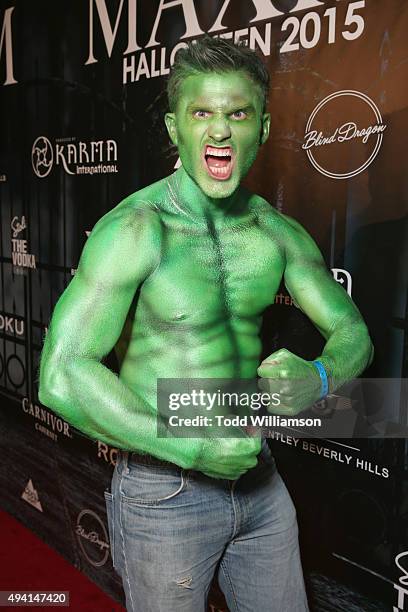 Josh Milk attends the Maxim Halloween Party Presented By Karma International on October 24, 2015 in Los Angeles, California.