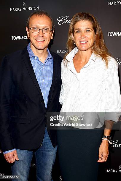 Bill Telepan and Nancy Easton attend the T&C Philanthropy Summit with screening of "Generosity Of Eye" at Lincoln Center with Town & Country on May...
