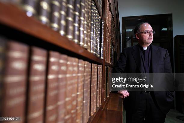 Jesuit Father Antonio Spadaro poses for a portrait session at Villa Malta, the 'Civilta' Cattolica' headquarters on March 28, 2013 in Rome, Italy....