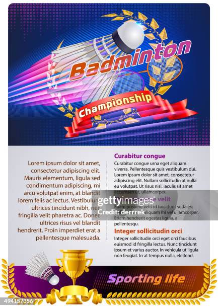 badminton - badminton shuttle stock illustrations