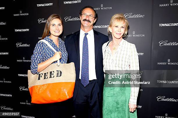 Trudie Styler, Richard Leach and Lauren Bush Lauren attend the T&C Philanthropy Summit with screening of "Generosity Of Eye" at Lincoln Center with...